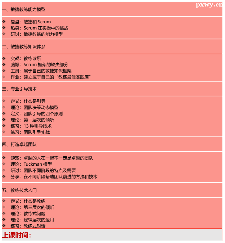 A-CSM 課程大綱 A-CSM 課程大綱