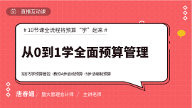 合肥從0到1學(xué)全面預(yù)算管理