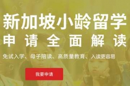 廣州新加坡低齡留學(xué)申請(qǐng)方案