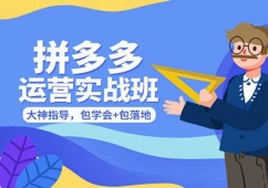 深圳拼多多運(yùn)營(yíng)班課程培訓(xùn)班