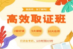 成都注冊(cè)稅務(wù)師高效取證培訓(xùn)班